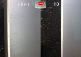 Autolak před a po použítí Autosol Odstraňovače škrábanců Scratch Remover Professional
