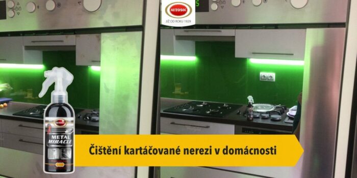 Čištění kartáčované nerezi Metal Miracle